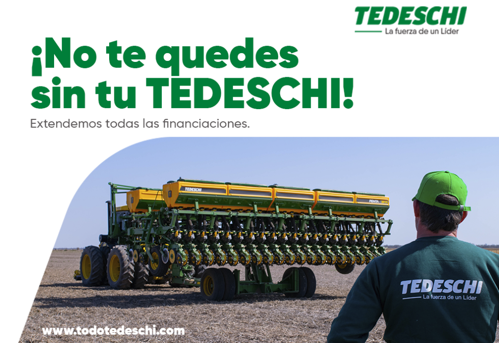 ¡Pagá tu próxima sembradora como te convenga con las financiaciones de Tedeschi!